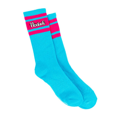 Vibrant Blue & Pink Hodads Gym Sock