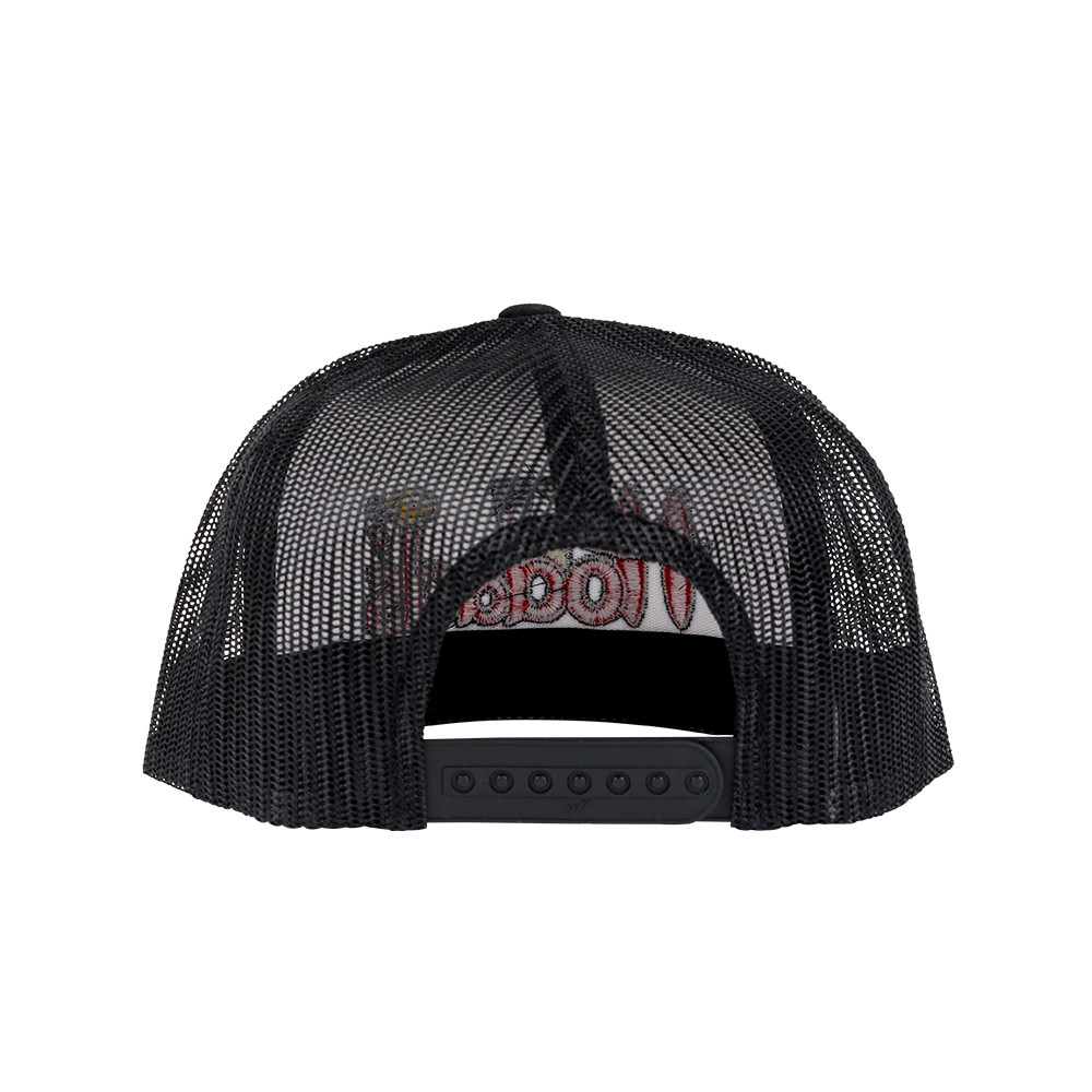Embroidered Hodads Hat Snapback Red Logo back view