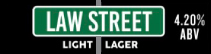 Law Street Light Lager Hodads Brewing