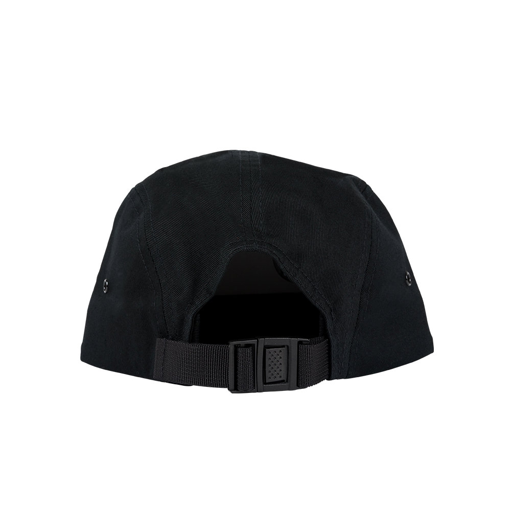 Hodads 5 Panel Hat with OB Logo Embroidered Patch black back view